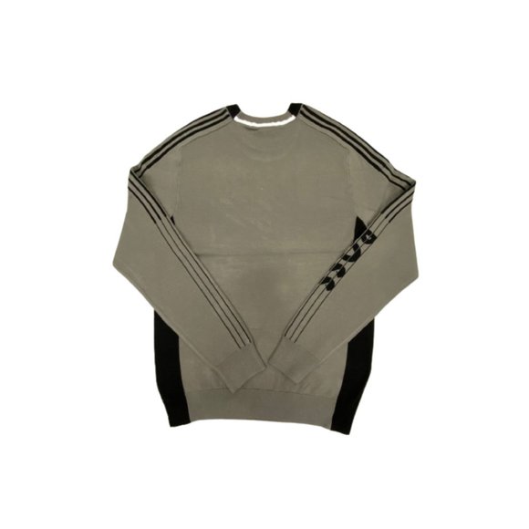 NWT Hugo Boss Men's Color Blocked Cotton Blend Sweater Striped Logo Gray S-XXL - Picture 4 of 6